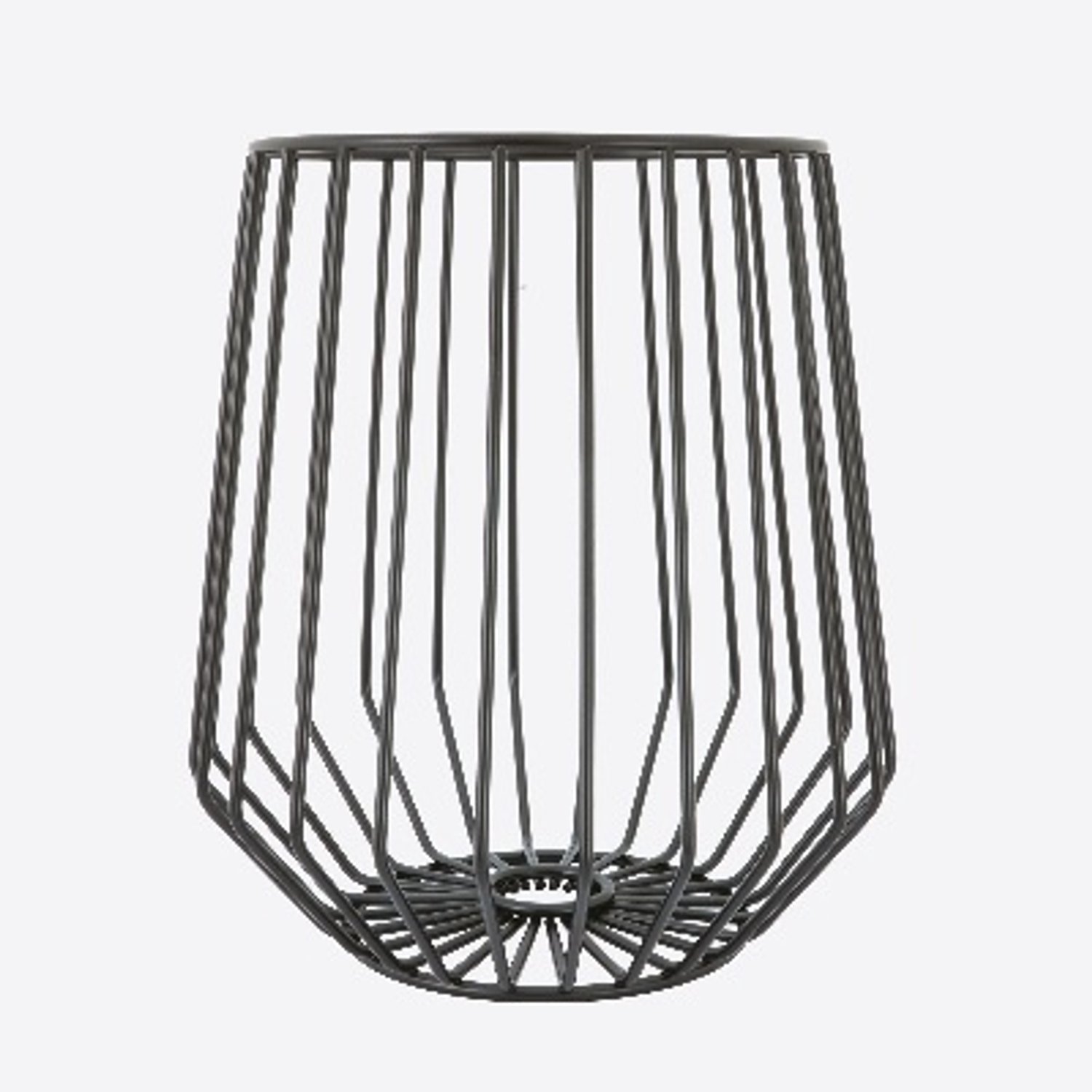 Point-Virgule Wire Hoge fruitmand zwart - 23 x H25cm