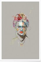 JUNIQE - Poster Frida 3 -40x60 /Kleurrijk