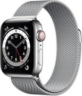 Apple Watch Series 6 Edition GPS + Cellular, 44mm Kast van Titanium, Silver  Milanese | bol.com