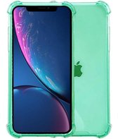 Smartphonica iPhone Xr transparant siliconen hoesje - Groen / Back Cover