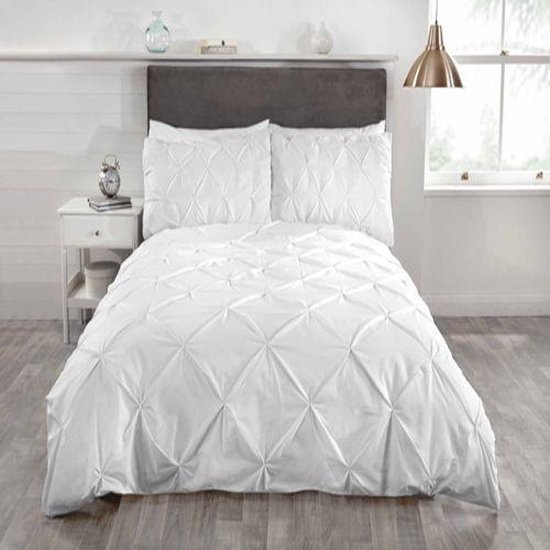 Dekbedovertrek Balmoral wit - katoen - 2-persoons (200x220 + 2st. 60x70cm)