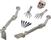 Halloween - Horror thema kerkhof decoratie skelet/botten set - Halloween tuinversiering