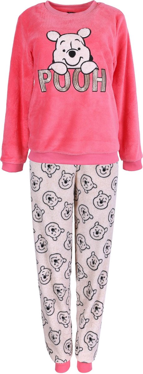 bungeejumpen Gewend aan Conflict Warme, beige-koraalkleurige pyjama voor dames met sokken Winnie de Poeh  Disney MAAT XS | bol.com