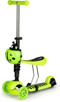 Scooter met zitje 3 rubberen wielen LED