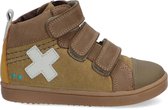 Bunnies JR 219911-566 Jongens Hoge Sneakers - Groen - Leer - Klittenband