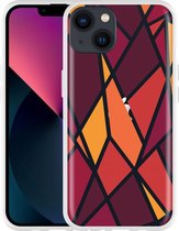 Cazy Hoesje geschikt voor iPhone 13 - Colorful Triangles