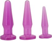 Roze Buttplug Set 3 stuks - Anaal Plug - Sex toy voor mannen en vrouwen