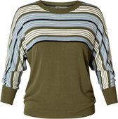 IVY BEAU Paulien trui - Dark Olive/Multi col - maat 42