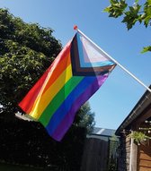 Progress Pride vlag 90x150 - Pride vlag - Progress Pride flag - Pride flag