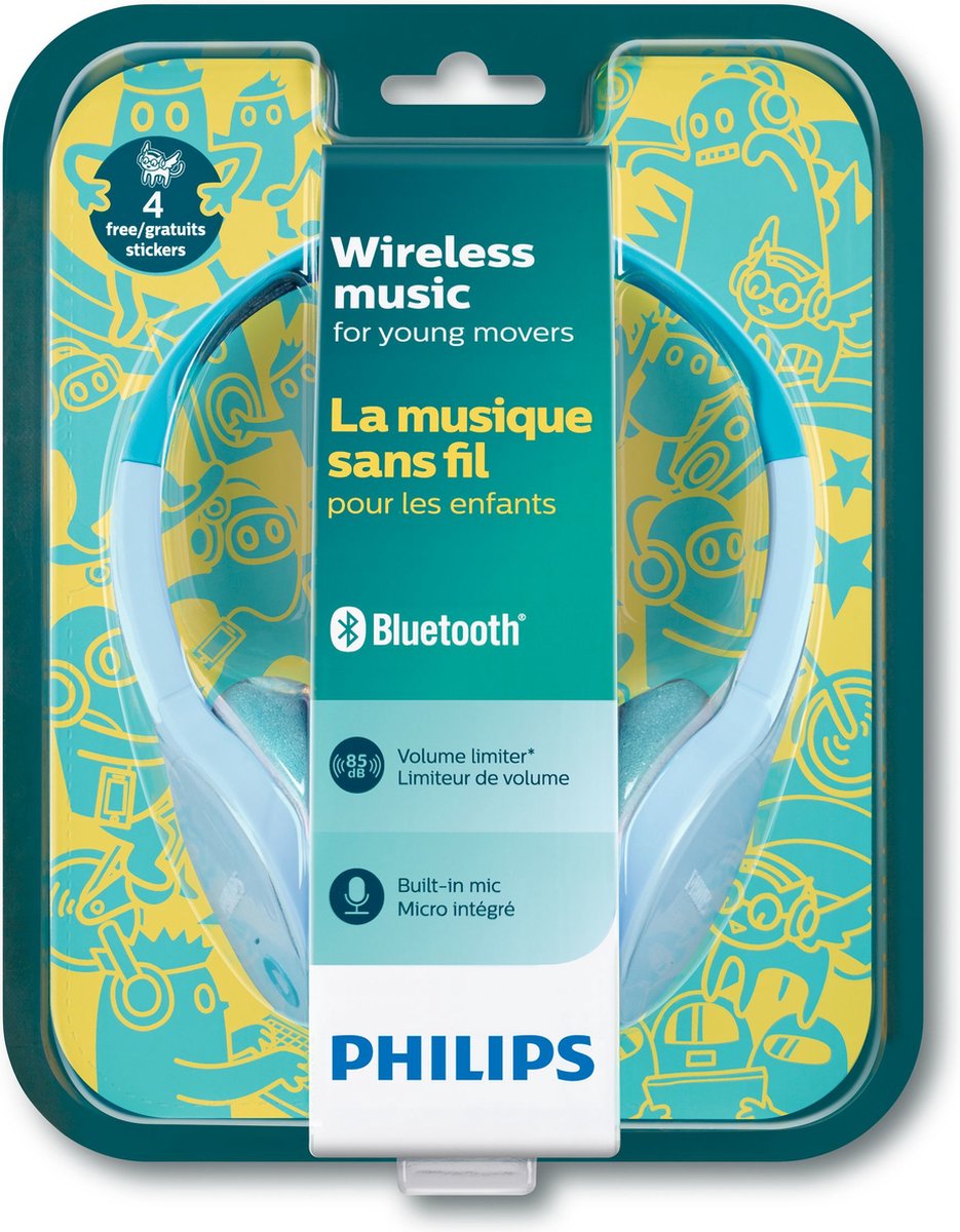 Philips SHK4000 - Kids Bluetooth Koptelefoon - Blauw | bol.com