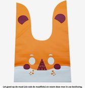 50x Uitdeelzakjes Oranje / Bruine Uil 13 x 22 cm - Plastic Traktatie Kado Zakjes - Snoepzakjes - Koekzakjes - Koekje - Cookie Bags - Kinderverjaardag - Owl