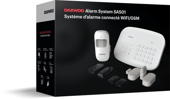 Daewoo Pack Premium  Alarme Maison sans Fil WiFi GSM Connectée