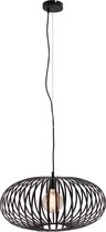 Chericoni - Curvato Hanglamp - Zwart Metaal - Eigen Unieke Ontwerp - 1 Lichts - Ø 60 cm