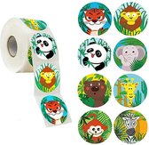 WiseGoods Luxe Stickers Dieren Zoo - Stickervellen - Speelgoed - Knutselen Meisjes Jongens - Cadeau - Inpakken - 100 Stuks
