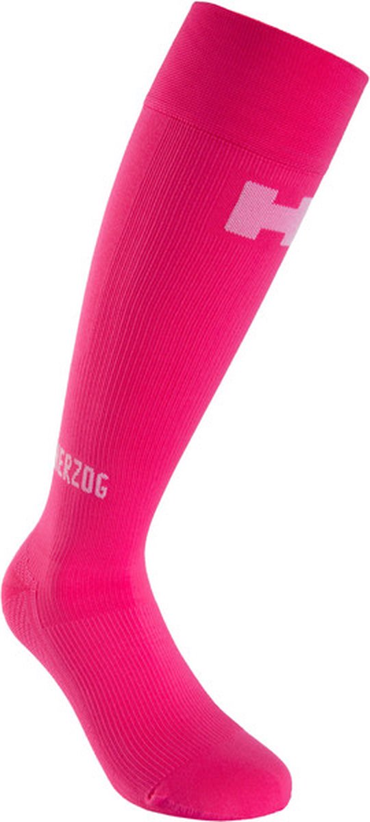 Herzog PRO Compressiekousen Roze - Maat 1-Kort - Beenlengte: 34-39 cm - Schoenmaat 40-44
