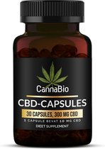 CBD capsules | 300 mg | 30 stuks | Full Spectrum | PREMIUM KWALITEIT | CannaBio