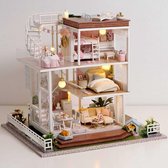 Miniatuur huisje - Bouwpakket - DIY Doll House - 3 verdiepingen