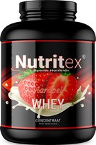 Nutritex© Premium Whey Proteine Shake - 100% Hulpstofvrij - Extra BCAA's - 908 Gram - Aardbei