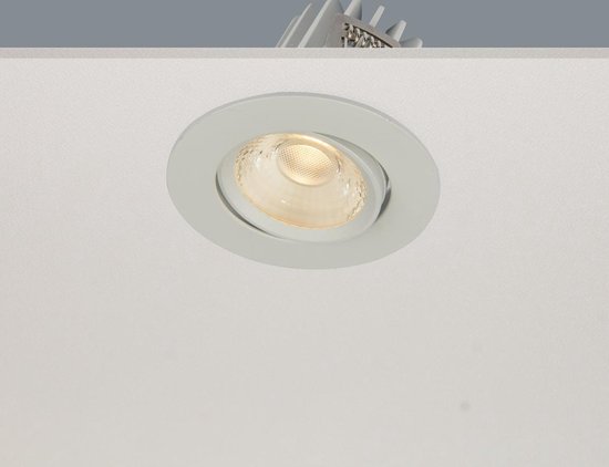 Inbouwspot Venice DL 2208 Wit - Ø8cm - LED 8W 2700K 720lm - IP44 - Dimbaar > inbouwspot binnen wit | inbouwspots badkamer wit | inbouwspot keuken wit | inbouwspot wit| spot wit | led lamp wit
