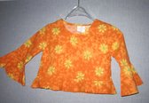 verkleedkleding 1137, flower power  top , kinderen, maat 104