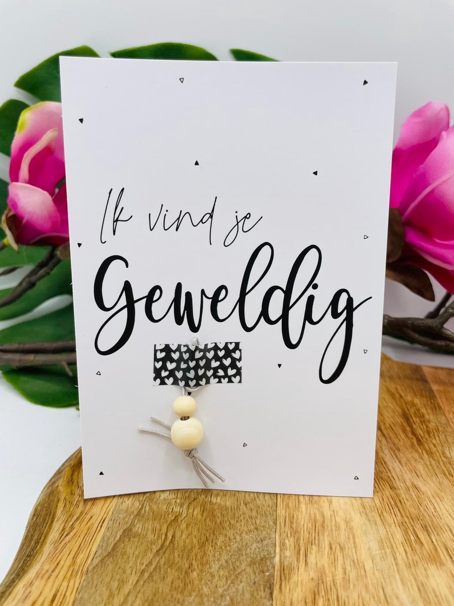 Voilà - Ansichtkaart - Ik vind je geweldig - bedankje - kleinigheidje - meester juf - vriend(in)