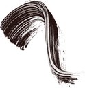 Een veeg zwarte mascara, gedetailleerd en gebogen.