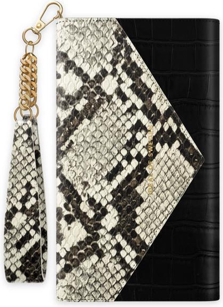 ideal of sweden envelope clutch geschikt voor samsung galaxy s20 midnight python