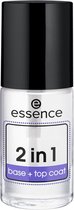 essence cosmetics Topcoat 2in1 base & top coat, 8 ml