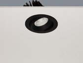 Inbouwspot Venice DL 1210 Zwart - Ø9cm - LED 8W 2700K 1000lm - IP44 - Dimbaar > inbouwspot binnen zwart | inbouwspots badkamer zwart | inbouwspot keuken zwart | inbouwspot zwart| spot zwart | led lamp zwart