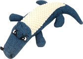 WiseGoods Luxe Honden Speelgoed Met Geluid - Met Piep - Kleine Hond - Hondenknuffel - Krokodil - Puppy Speeltje - Blauw