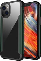 Iron Man-serie metalen pc + TPU-beschermhoes voor iPhone 13 (groen)