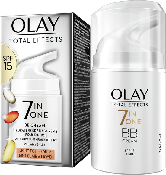 Total Effects de Olay BB Crème - légère à Medium - SPF15 - 50ml | bol