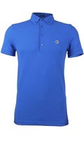 Rox - Heren Poloshirt Rock - Blauw - Slim Fit - Maat S