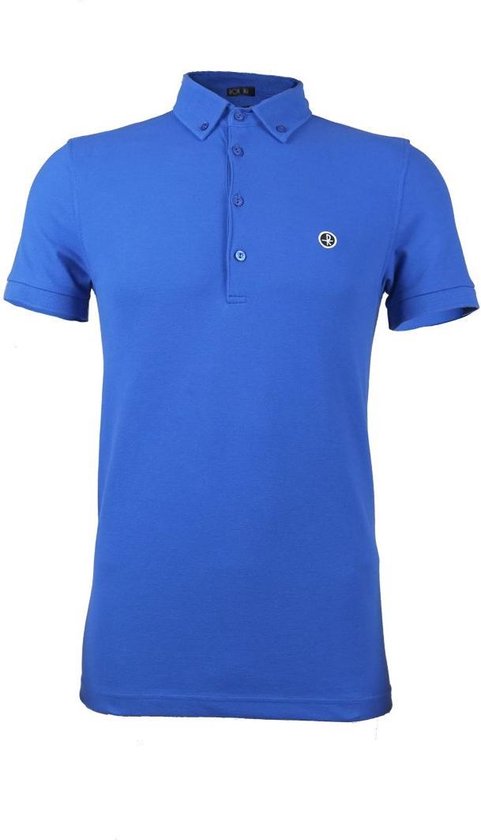 Rox - Polo Homme Rock - Blauw - Coupe Slim - Taille S