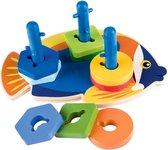 PLAYTIVE - Houten speelgoed Walvis - 25,5 x 16,5 x 11,5 cm