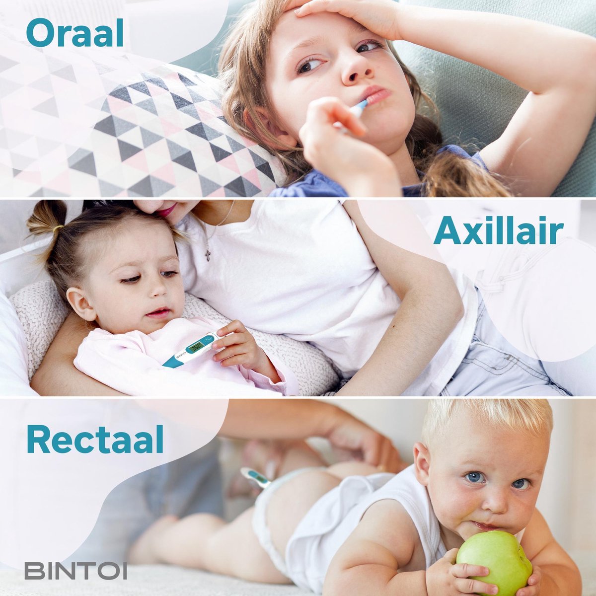 Bintoi XR210 - Thermometer - Koortsthermometer - Digitale Thermometer - Flexibele Tip - Snel & Nauwkeurig- Incl. Batterij & Tasje — cadeau in Cadeau-ideeën - foto 5