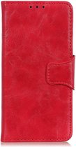 Shop4 - Alcatel 1S (2021) Hoesje - Wallet Case Cabello Rood