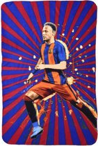 fleecedeken Neymar Junior 100 x 140 cm blauw/rood