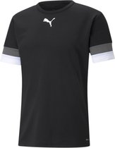 Puma TeamRISE Sportshirt - Maat XXL  - Mannen - Zwart - Grijs - Wit