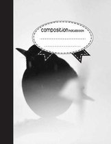 Composition Notebook, 8.5 x 11, 110 pages: Cute Bird