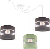 Spider hanglamp met kleurrijke kappen