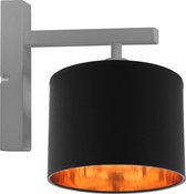 Wandlamp met gouden binnenzijde