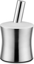 KitchenLove - Vijzel met Stamper - RVS - Anti-Slip - Kruidenstamper - Kruiden Vermaler - Mortier - ⌀ 10 cm