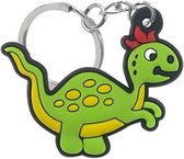 Akyol - Dinosaurus speelgoed sleutelhanger - Sleutelbos dieren - Dino speelgoed - Cadeau voor peuters en kinderen jongens en meisjes - 7 cm