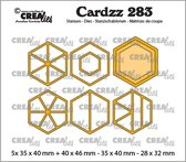 Crealies Cardzz - elements - Zeshoeken