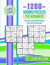 1200 Sudoku Puzzles for Beginners