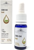 HempDiffusion CBD Olie  30% 10ml  100% Zwitsers hemp extract