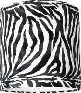 Uniqq Lampenkap velours zebra Ø 40 cm - 40 cm hoog