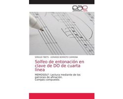 Solfeo de entonación en clave de DO de cuarta línea