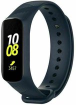 Siliconen Smartwatch bandje - Geschikt voor  Samsung Galaxy Fit e siliconen bandje - donkerblauw - Strap-it Horlogeband / Polsband / Armband